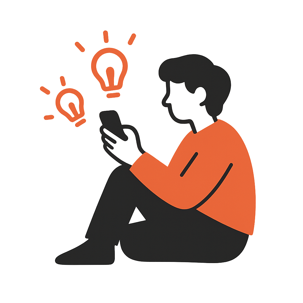 Ilustracija, ki prikazuje izzive ustvarjanja vsebin